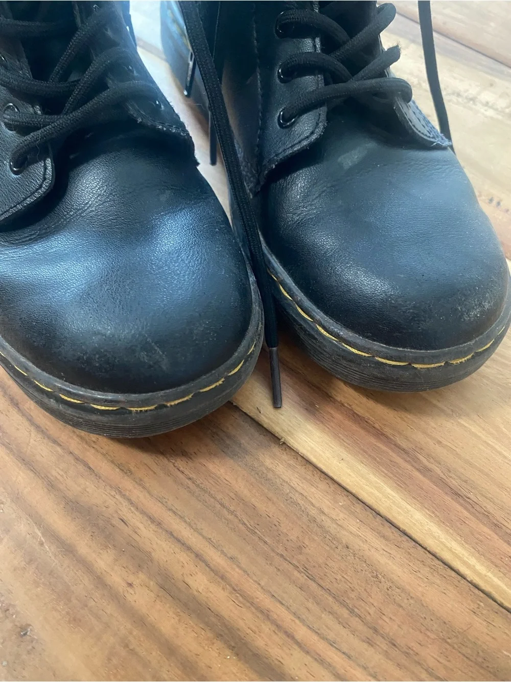 Youth Dr Martens combat boots